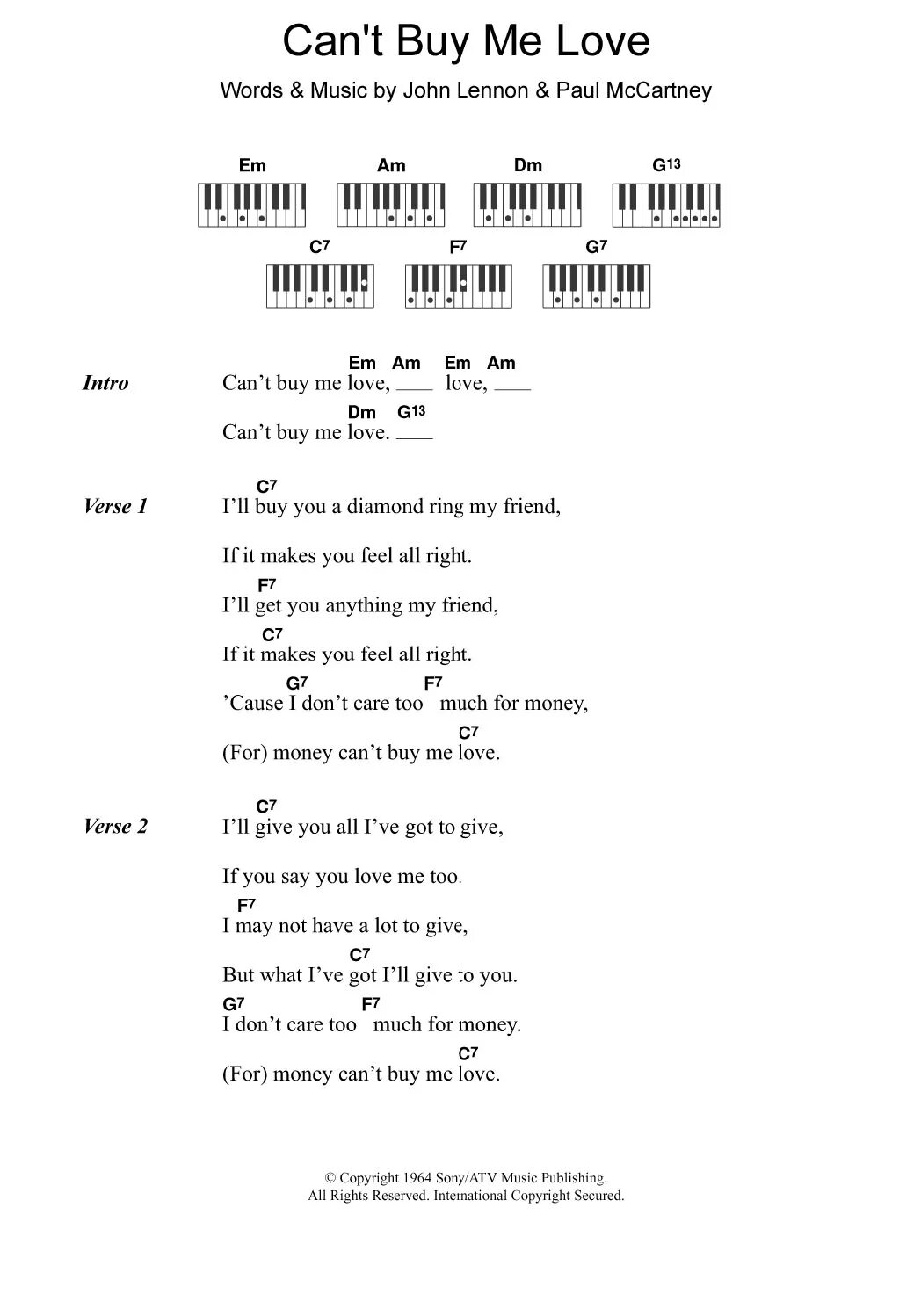 Ноты песни can.t buy me Love. Битлз can't buy me Love текст. Can’t buy me Love the Beatles. Can't buy me Love текст.