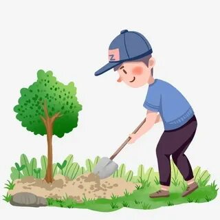 Planting boy