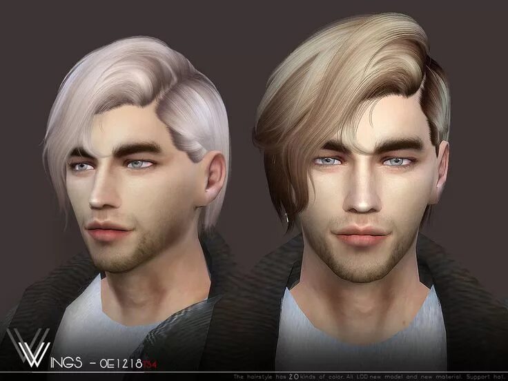 sims 4 cc // custom content male hairstyle // #sims4cc #sims4customcontent #ts4c