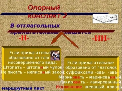 Правописание прилагательных с двумя н
