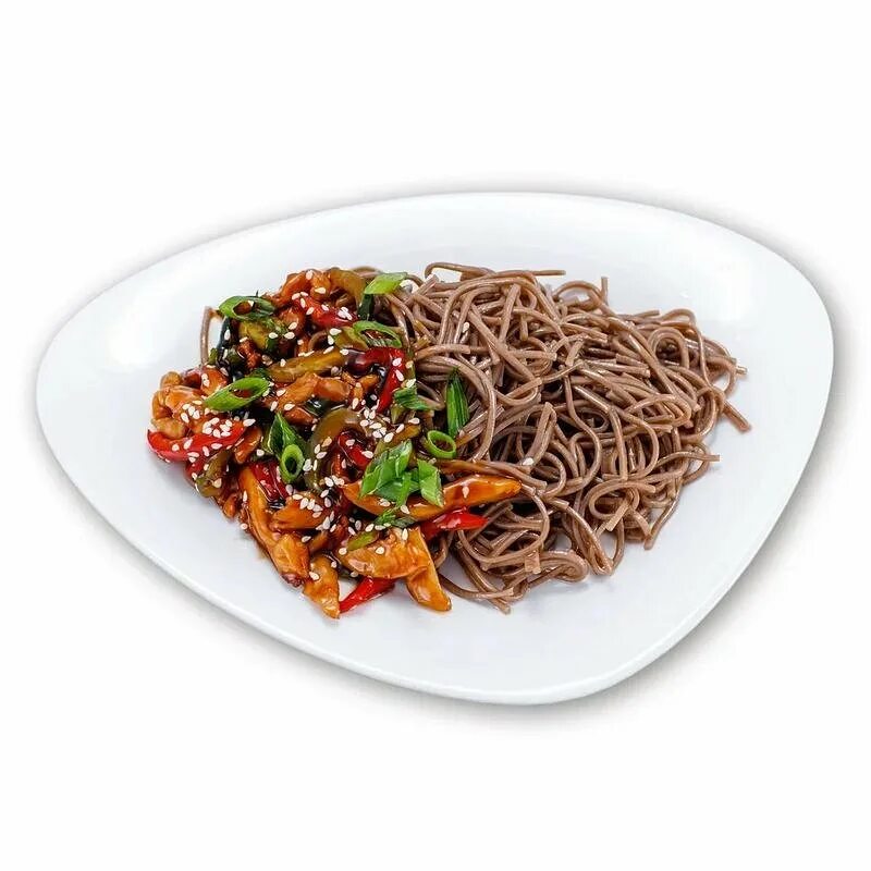 Соба терияки. Вижуал корона востока лапша соба гречневая. Тори тонкацу с гречневой лапшой. Лапша с соусом терияки. Креветки терияки.