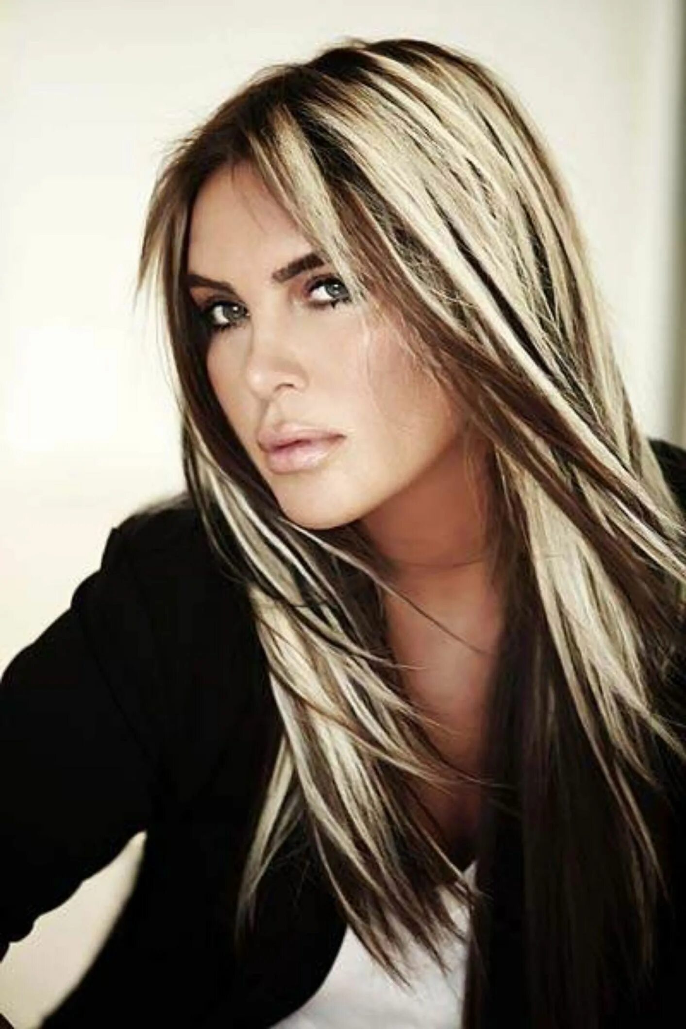 Hair Brunette Highlights Lowlights Curls 55+ Ideas #hair Hair color highlights, 