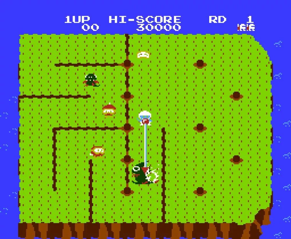 Dig dug русский. Dig dug игра. Dig dug II. Dig dug NES. Dig dug NES обложка.