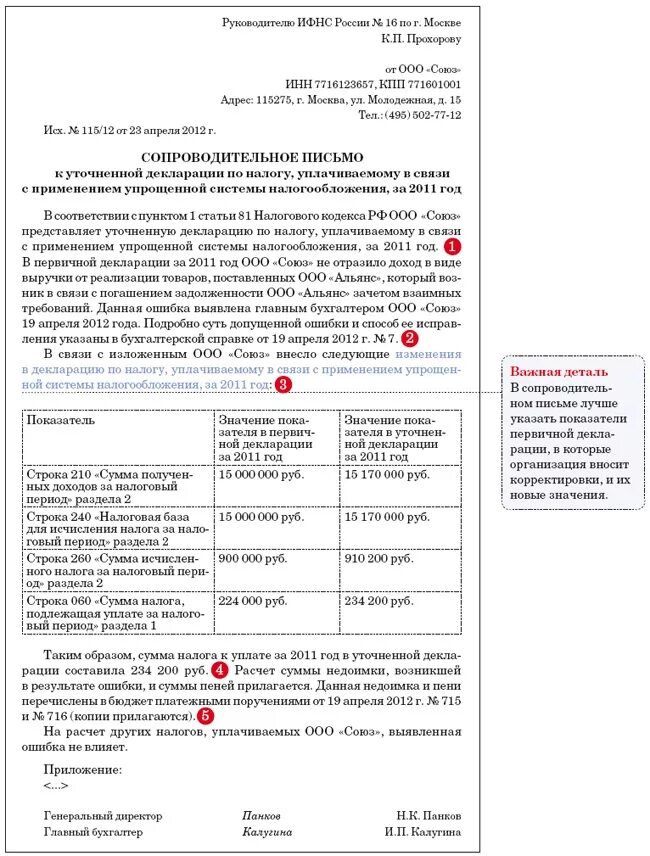 В связи с технической ошибкой. Письмо в налоговую об уточнении декларации УСН. Образец писем в налоговую с декларацией. Образец сопроводительного письма к уточненной декларации по прибыли. Письмо об уточнении декларации в ИФНС.