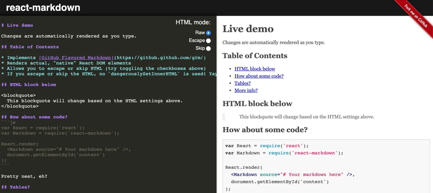 React-Markdown. Markdown таблица. Markdown html. Рендеринг React. Blockquote script