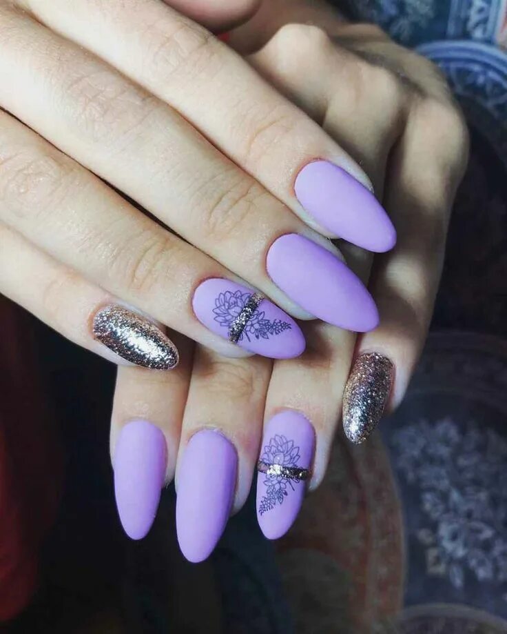 Lilac nails. Lavender manicure Lilac nails, Shiny nails designs, Purple nails