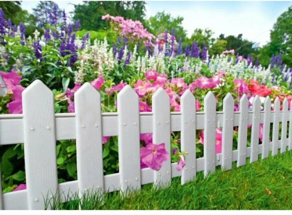 Забор декоративный для сада купить. Садовый заборчик Палисад зеленый. Ограждение «палисадник» цвет коричневый 1.9 м. Палисадник коричневый мастер сад. Забор для палисадника.