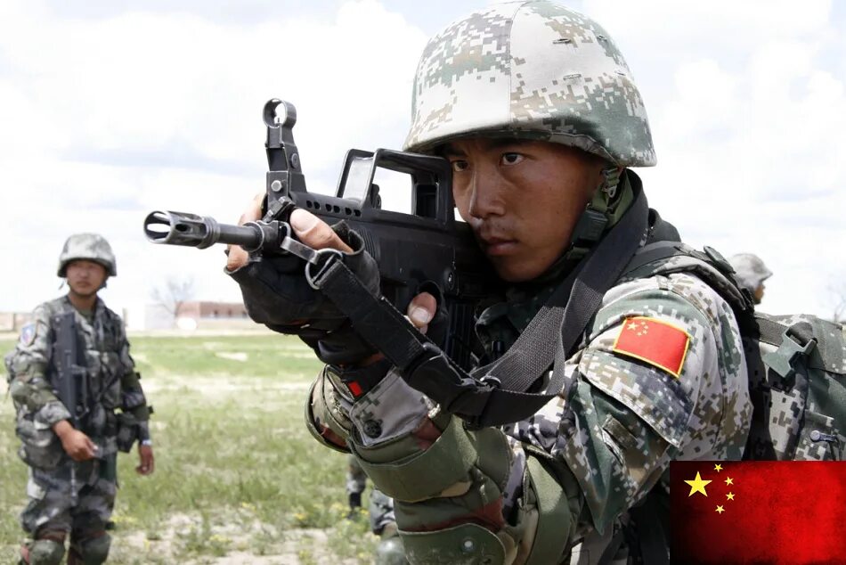 Монголы использовали китайскую военную технику. НОАК КНР. НОАК (QBZ-95).