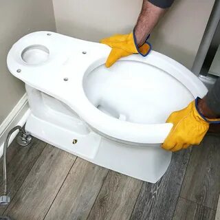 Сборка унитаза напольного