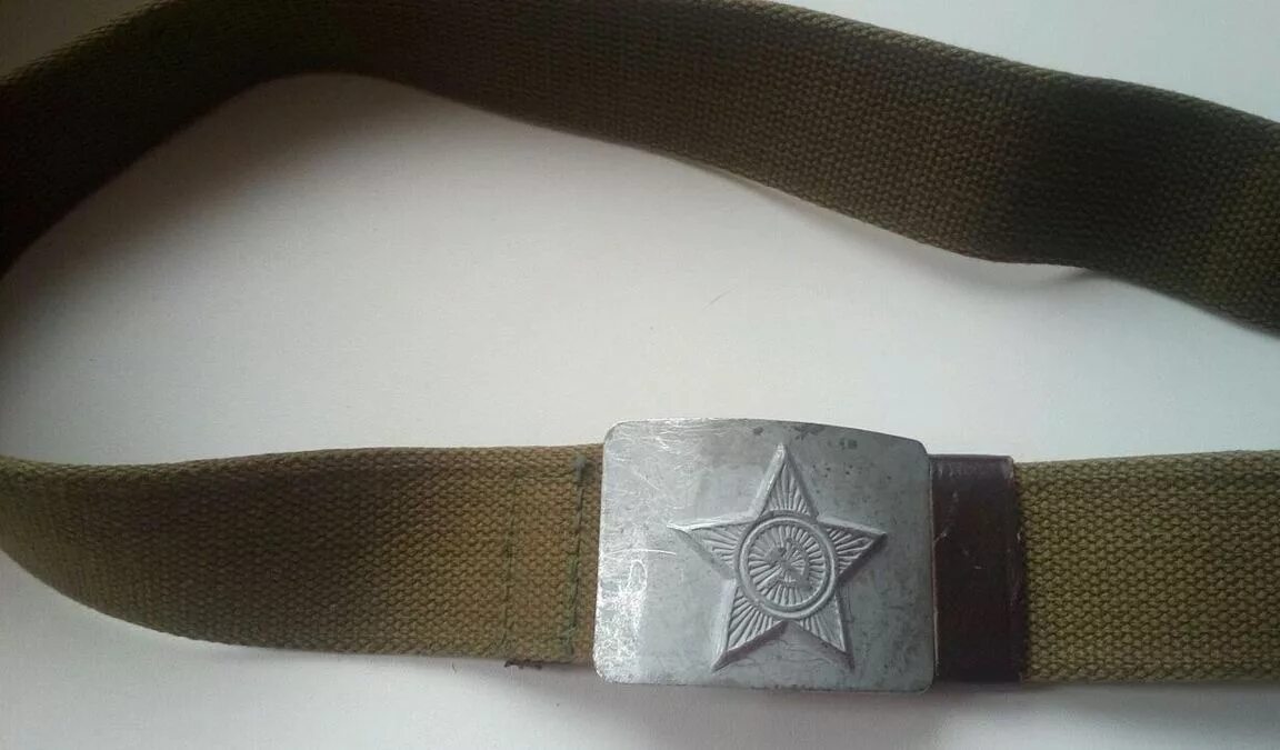 Солдатский ремень со звездой латунь, СССР купить по низким ценам в интернет-мага