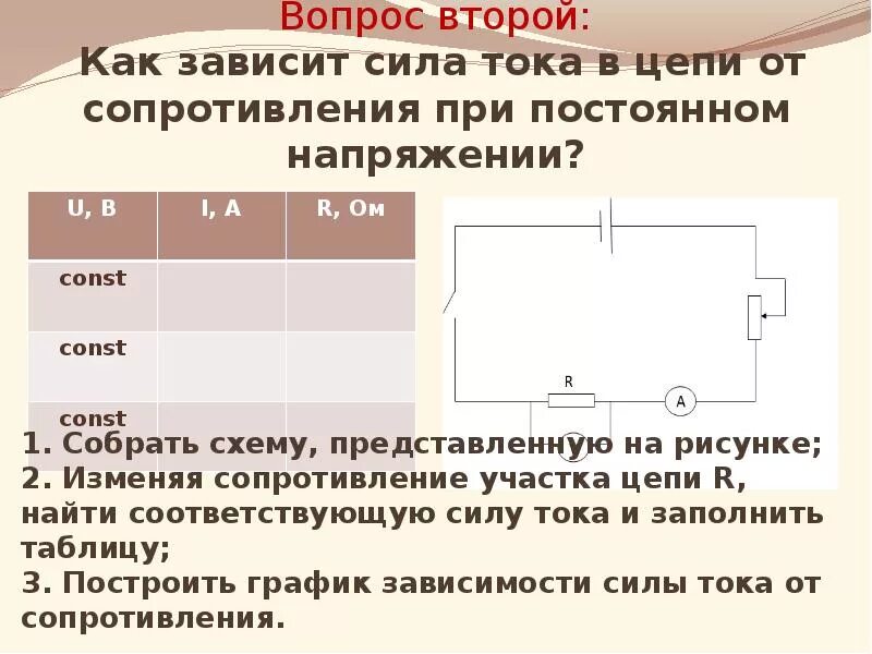 От каких факторов зависит сила тока. Как зависит сила тока в цепи от напряжения. Цепь для зависимости силы тока от напряжения. Зависимость силы тока от сопротивления схема. Зависимость силы тока от сопротивления при постоянном напряжении.