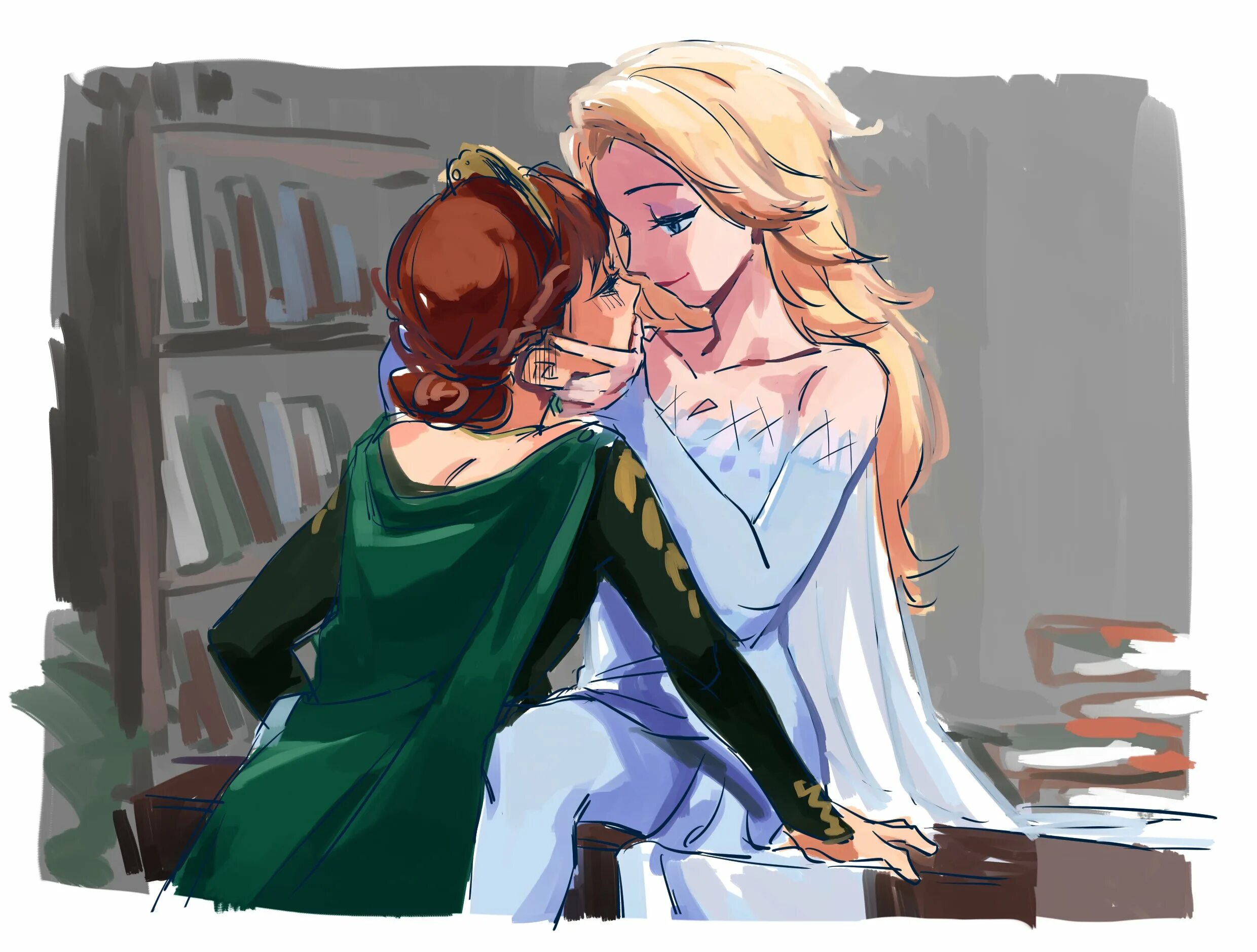 Elsa x Anna.