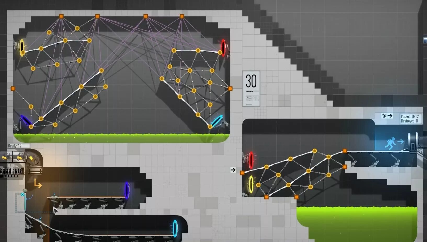 Как пройти уровень миссии. Bridge constructor portal level 30. bridge constructor portal ps3. bridge constructor level 13. bridge constructor portal 60 уровень.
