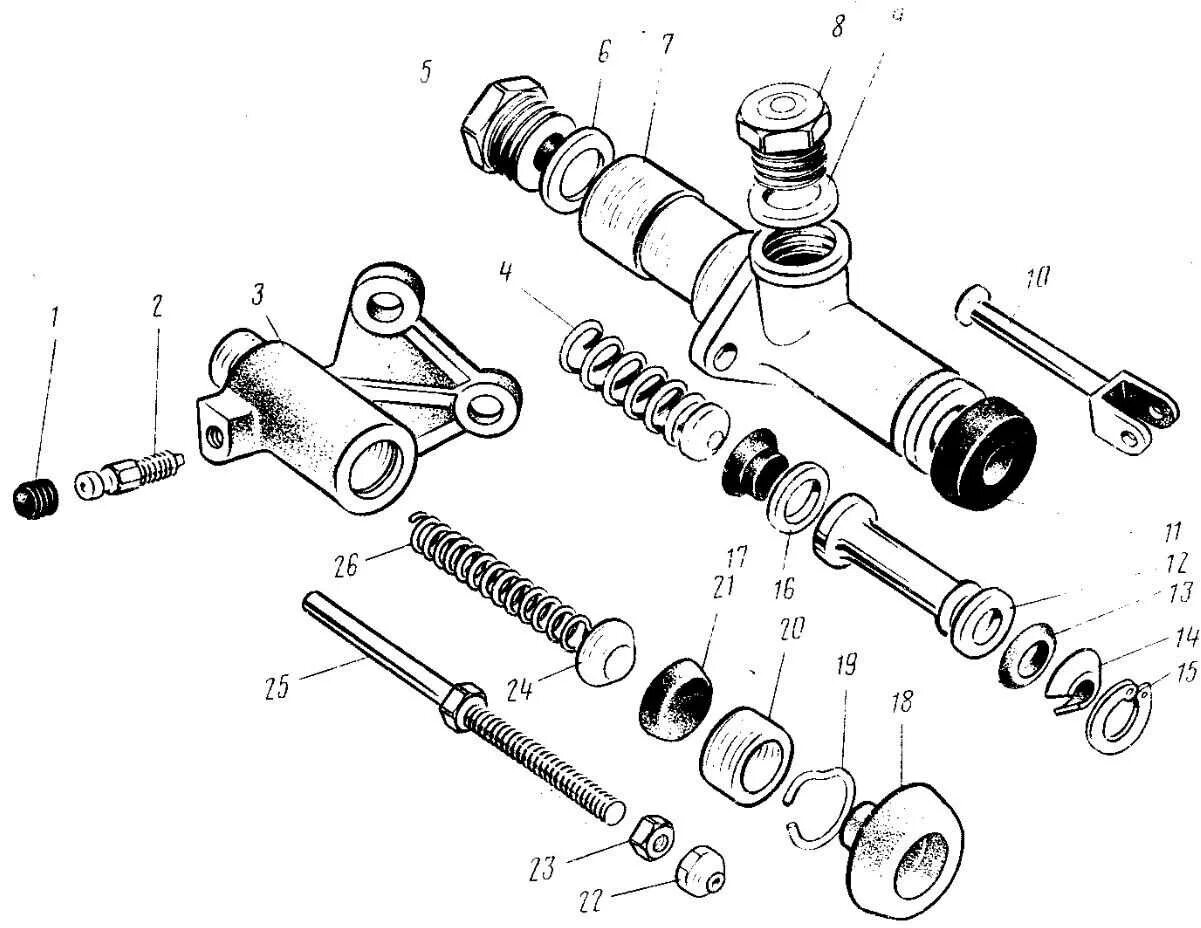 Главный цилиндр сцепления ЗАЗ 968м схема. Главный цилиндр сцепления ЗАЗ 968м. Цилиндр сцепления ЗАЗ 968м. Главный сцепления ЗАЗ 968.