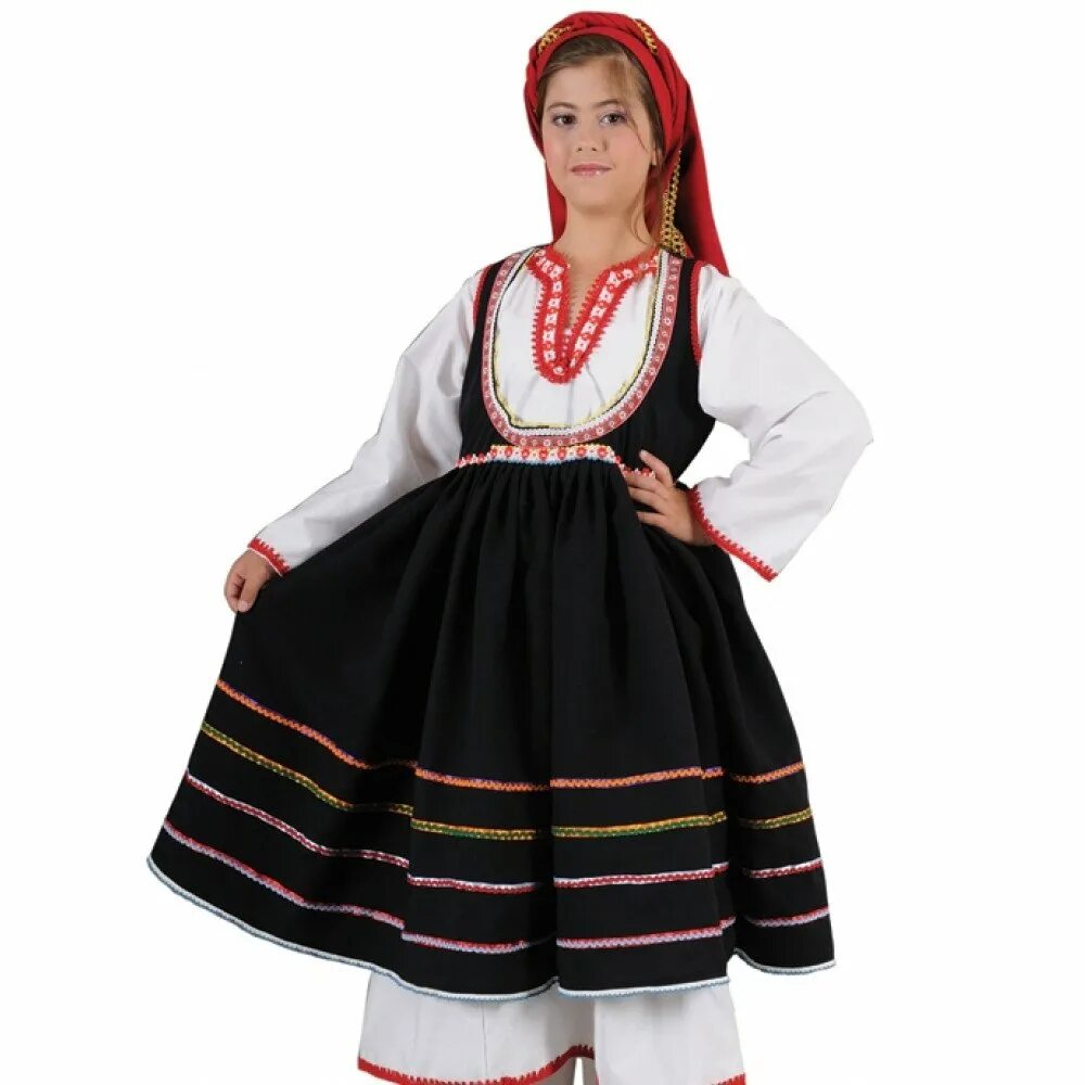 национальный костюм греков в греции. национальная одежда греции.