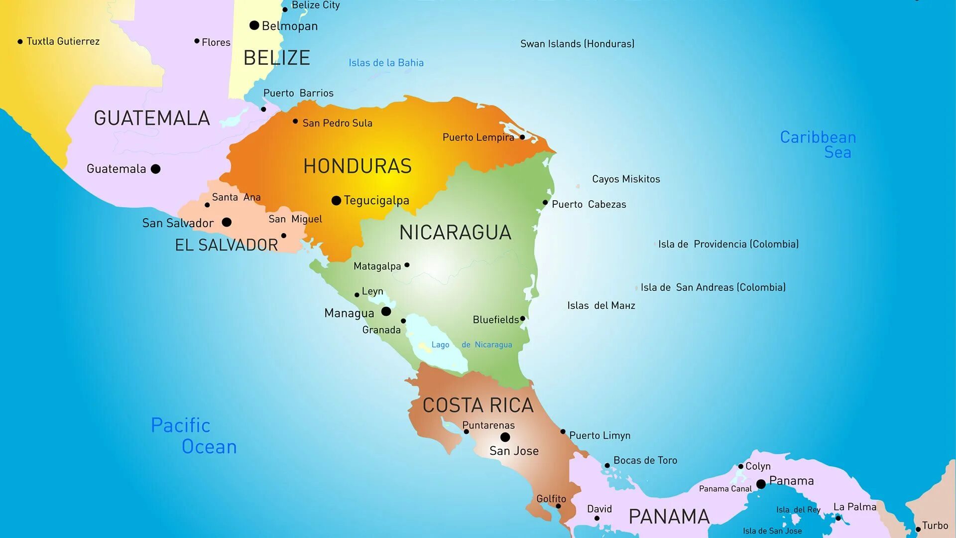 Центральная америка какие страны. Карта Никарагуа географическая. Никарагуа политическая карта. Карта Южной Америки Никарагуа на карте.