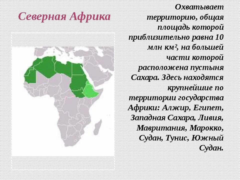 Самая большая площадь в африке занимает. Африка субрегионы 11 класс география. Население центральной Африки субрегион. Страны Северной и Западной Африки. Особенности стран Северной Африки.