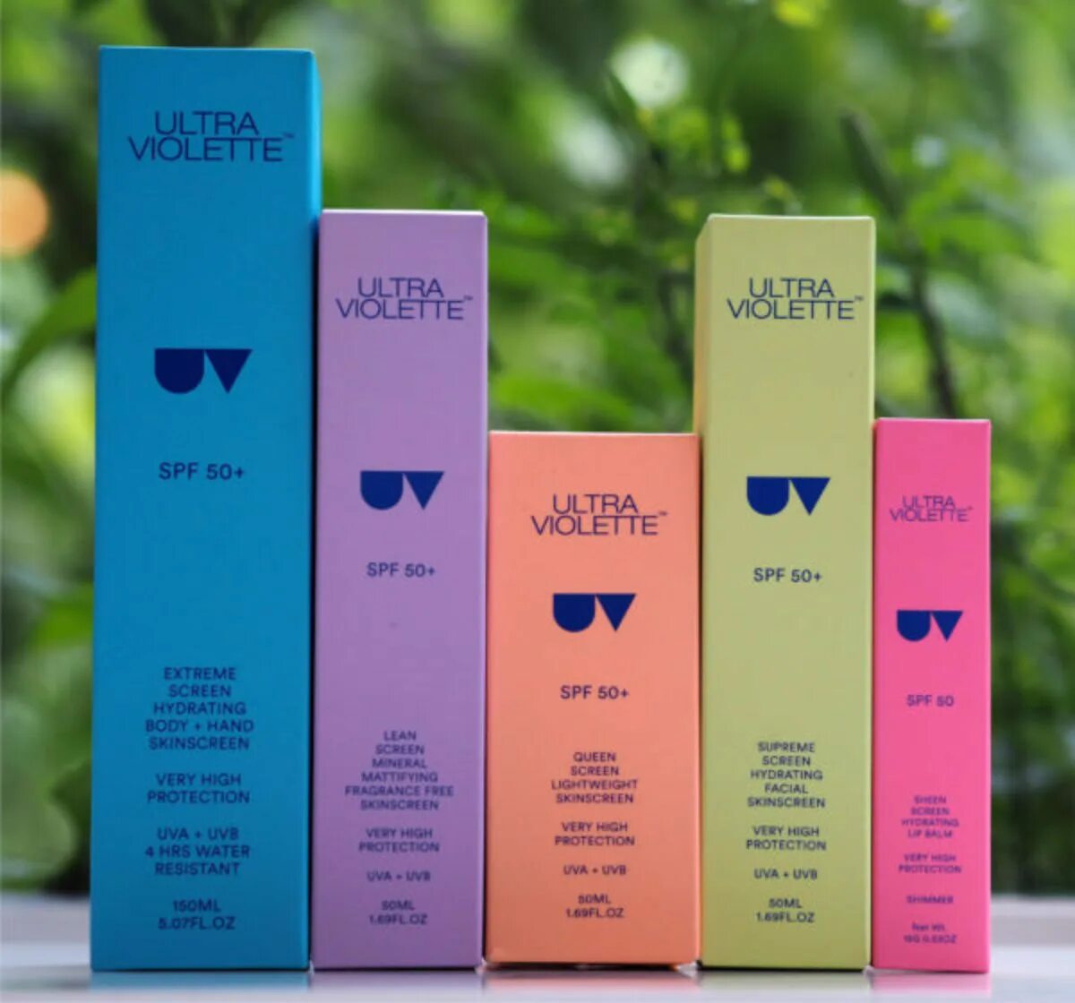 Ultra spf 50. Ultra violette sunscreen spf50. supergoop ultra violette. ultra violette queen screen luminising sun serum spf 50+. ultra violette sheen screen hydrating lip balm spf 50.