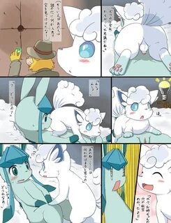 koorinezumi, alolan vulpix, eeveelution, glaceon, vulpix, nintendo, pokemon...