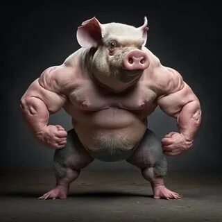 Накаченная свинья