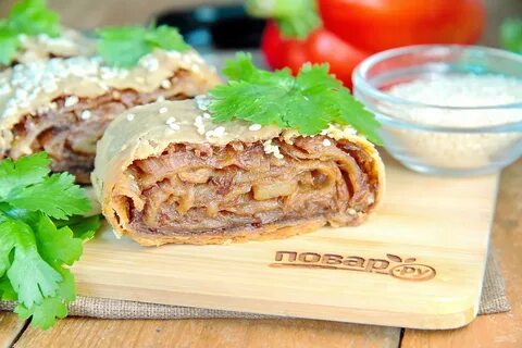 Немецкий штрудель с мясом и картошкой рецепт