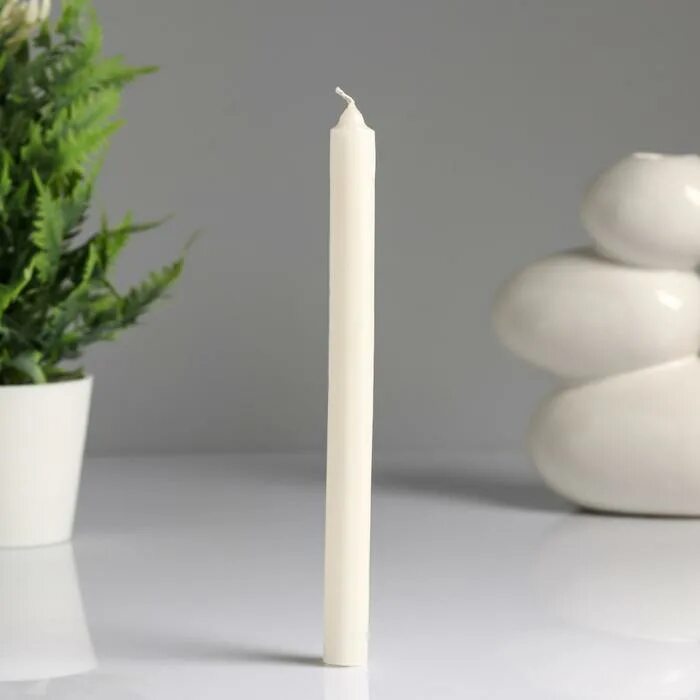 Свеча (белая). Свеча хозяйственная 40 гр. ). Набор свечей хозяйственных 40гр 4шт 1299393. )/260/.