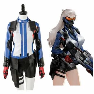 Overwatch OW Soldier 76 Jack Morrison Female Cosplay Customes ( free.