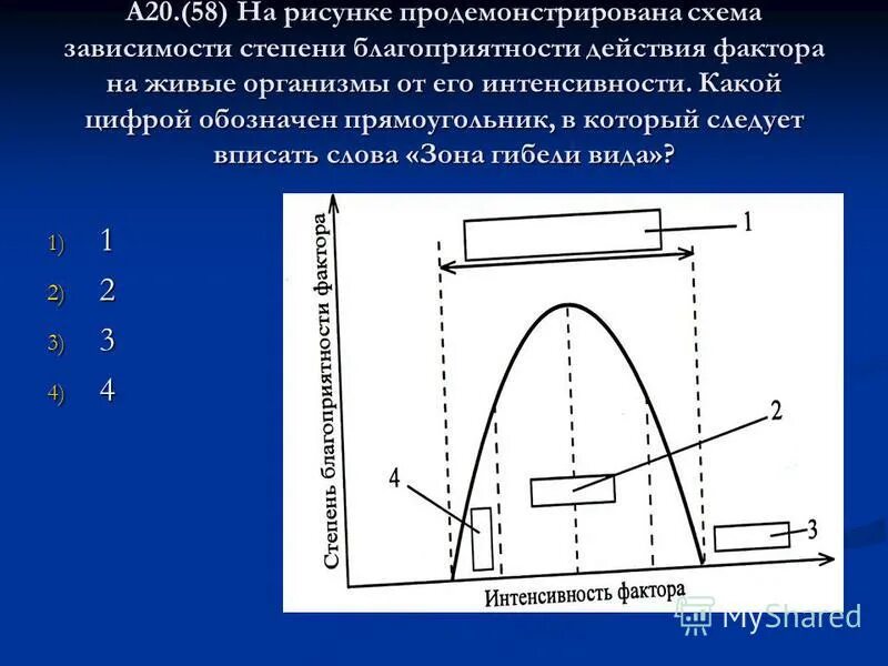 Схема зависимости чисел