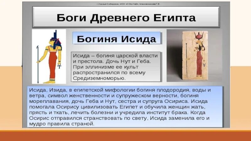 Каким богам поклонялись египтяне