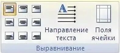 Группа выравнивания