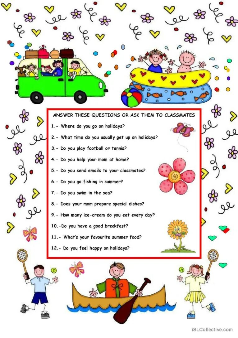Праздники на английском Worksheets. Holiday questions. Summer Holidays questions. Holiday questions for Kids. Questions about trip