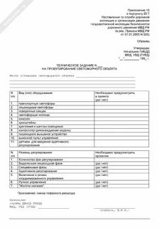 Технические задания на охрану объектов