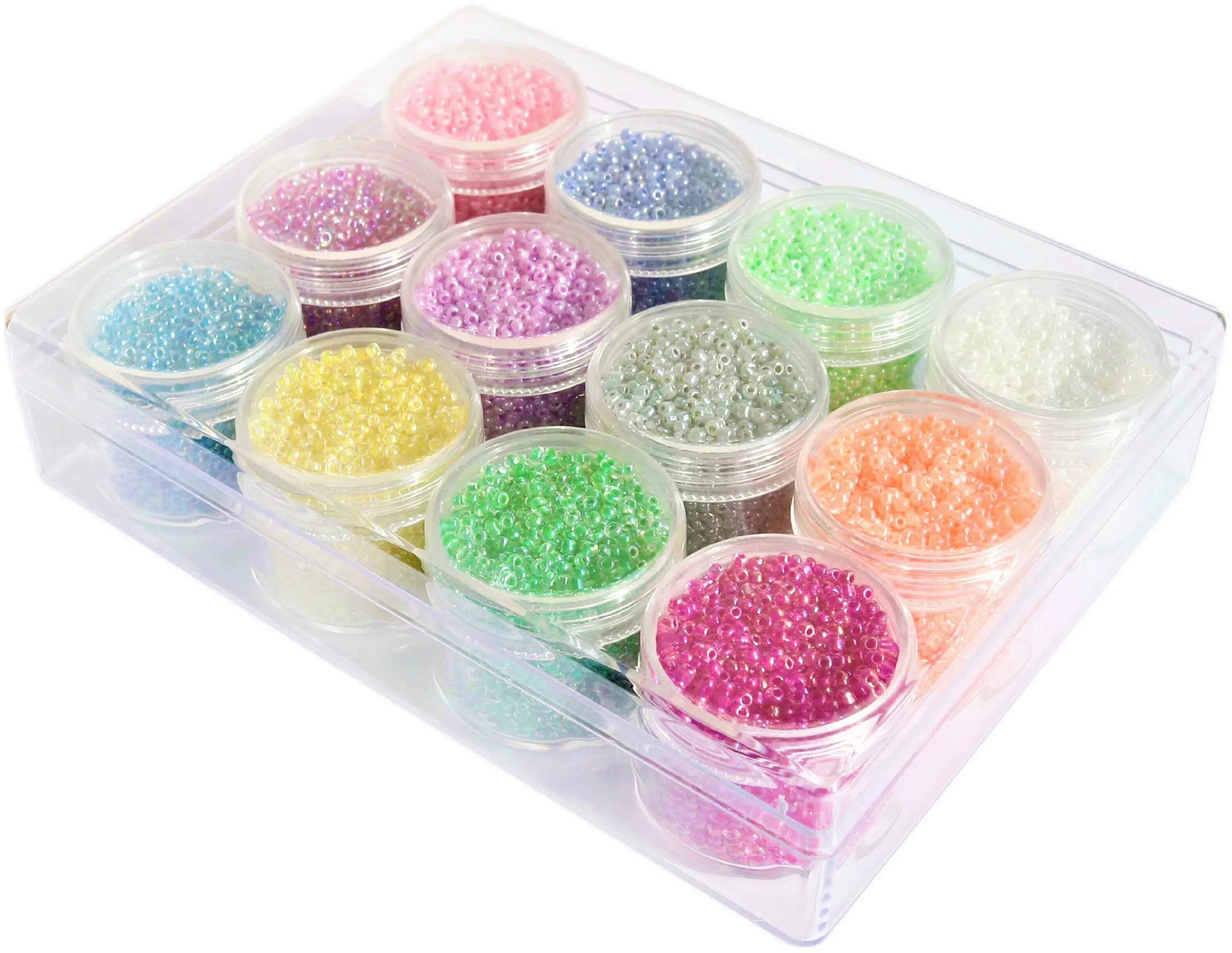 набор бисера для рукоделия с леской. набор бисера. дешевые наборы бисера. большие наборы бисера. бисер "набор №1" zlatka sbr.