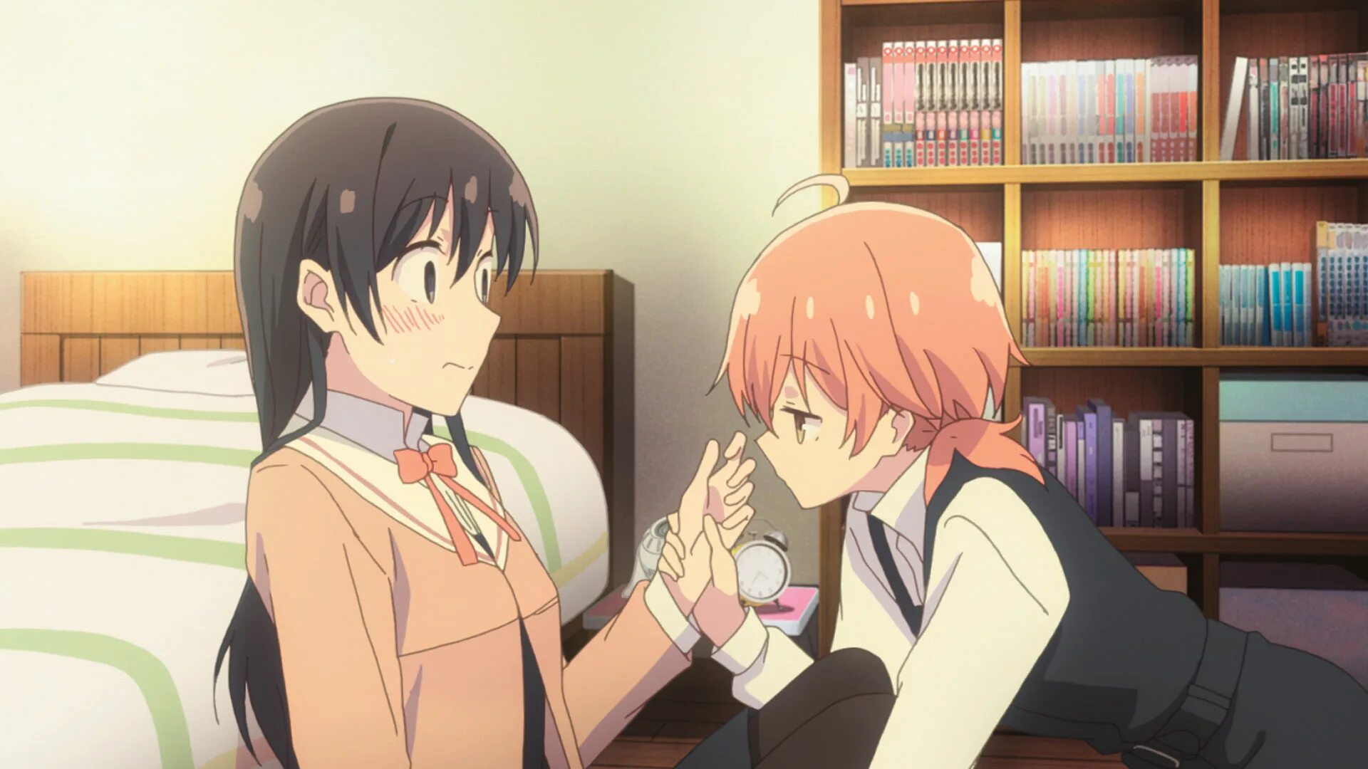 В конечном счете приводит. Yagate kimi ni naru аниме. yuu &amp; touko аниме. bloom into you аниме. в конечном счёте я стану твоей персонажи.