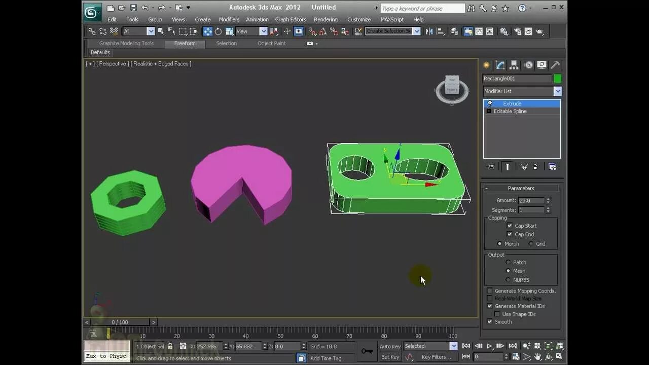 Файл 3ds. 3д макс extrude. extrude в 3d max. extrude 3ds max. convert to edit. spline 3д макс.