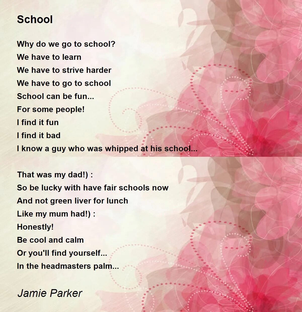 Like down перевод. School poem. Poem my School. Stand poem. He knows the poem by.