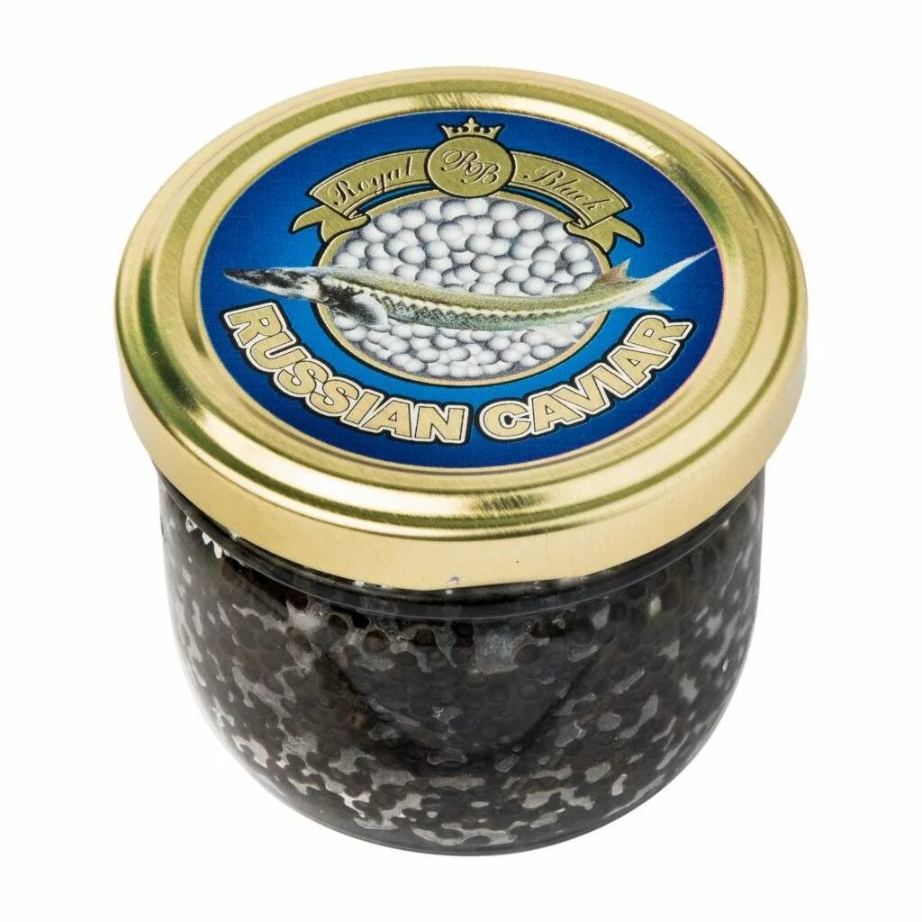 Royal Black Russian Caviar Osetra. Черная икра. Осетровая икра. Баночка черной икры.