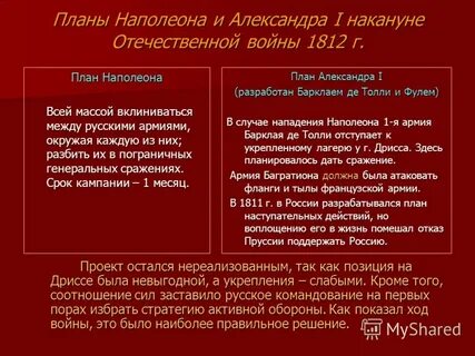 План наполеона