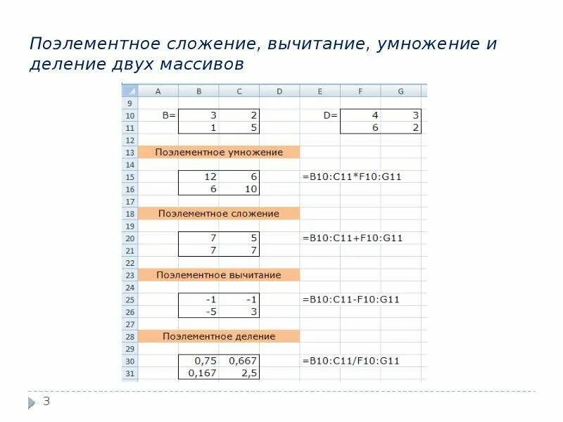 Перемножение массивов. Как умножать массивы. Как перемножаются массивы. Поэлементное деление массивов.