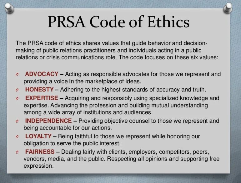 Public codes. Code of ethics. кодекс prsa. code of professional ethics. public relations society of america, prsa.