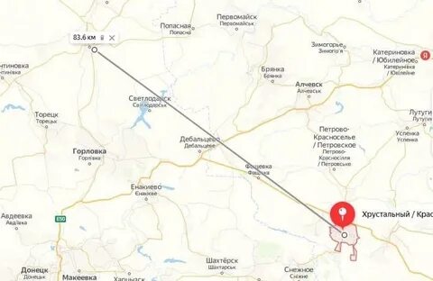 Карта красного луча лнр