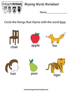 Rhyming words