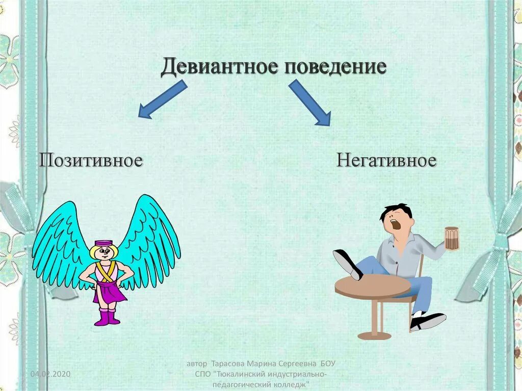 Примеры формального позитивного поведения