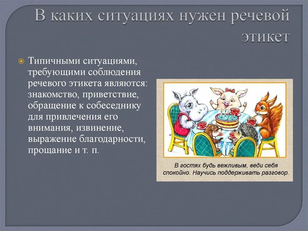 2 ситуации речевого этикета. Речевой этикет картинки. Доклад на тему речевой этикет. Сообщение на тему речевой этикет. 2 ситуации речевого этикета.