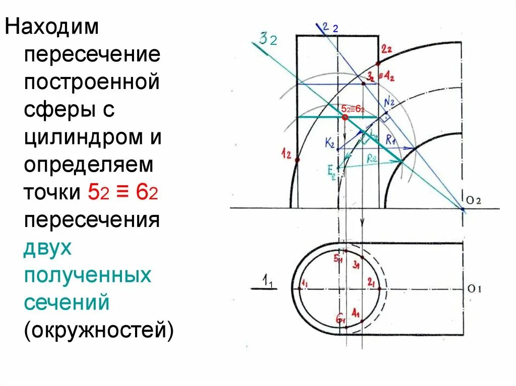 Как найти точки цилиндра