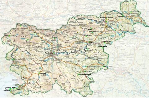 Словения карта на русском