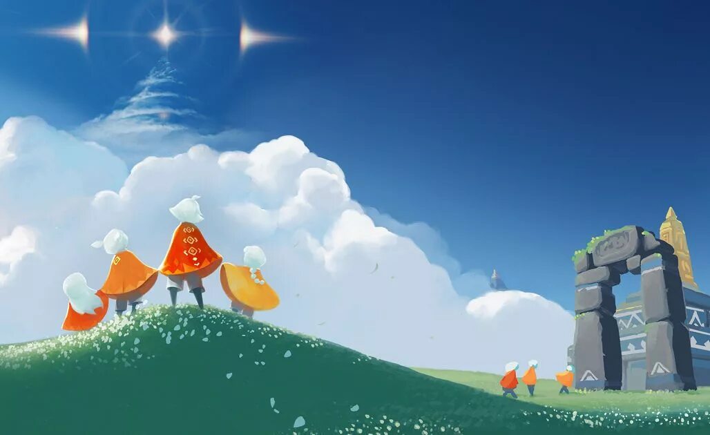 Thatgamecompany. Sky: children of the Light thatgamecompany. Thatgamecompany игры. Sky игра. Journey and Sky.