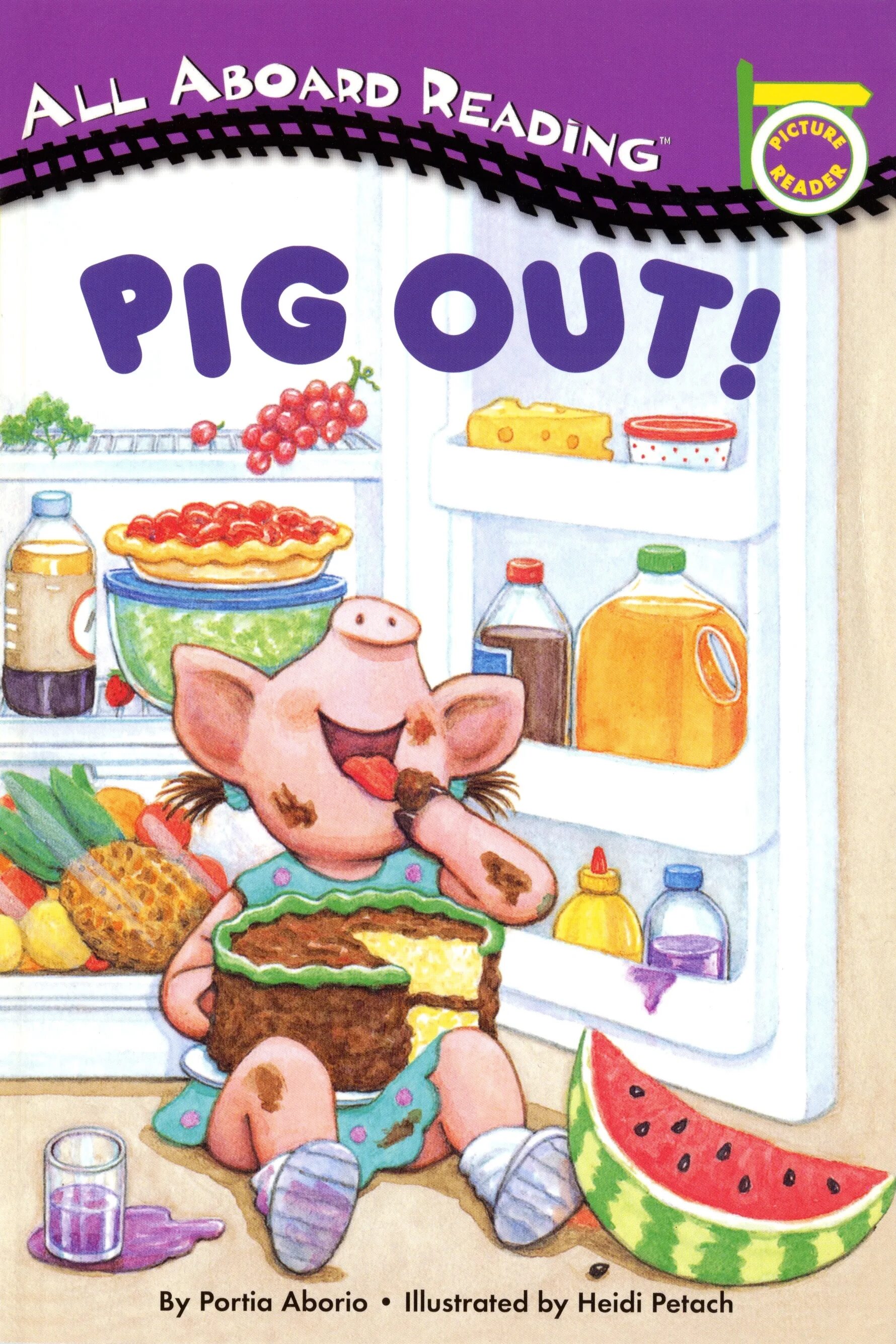 Pig out. Pig out on. pig out идиома. all aboard reading.