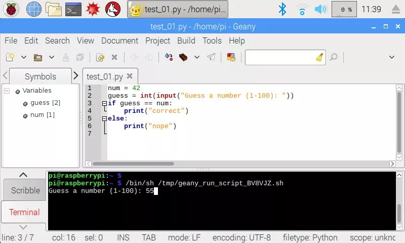 Установить ide python. Geany python. geany (ос windows. geany ide. python ide raspberry pi.