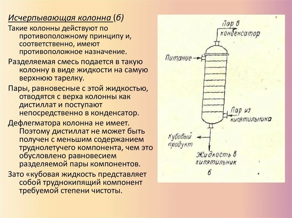 Колонна ректификации презентация. Схема процесса ректификации. Ректификация трехкомпонентной смеси. Оборудование для процессов ректификации.